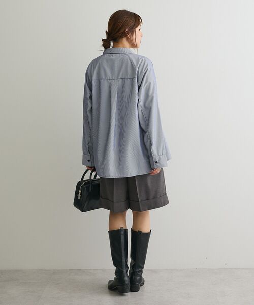 CRAFT STANDARD BOUTIQUE（クラフトスタンダードブティック）の「レイヤードライクシャツ（シャツ/ブラウス・レディース・ベージュ/ネイビー/チャコールグレー・FREE）」の8枚目の写真