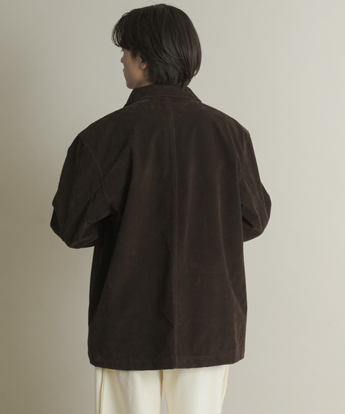 SENSE OF PLACE by URBAN RESEARCH（センスオブプレイスバイアーバンリサーチ）の「F/Sジャケット（その他アウター・メンズ・ベージュ/ダークブラウン・MEDIUM/LARGE）」の7枚目の写真