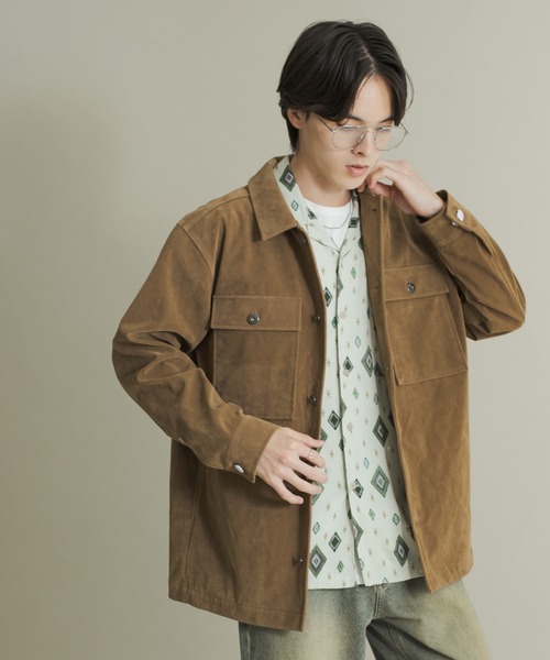 SENSE OF PLACE by URBAN RESEARCH（センスオブプレイスバイアーバンリサーチ）の「F/Sジャケット（その他アウター・メンズ・ベージュ/ダークブラウン・MEDIUM/LARGE）」の11枚目の写真