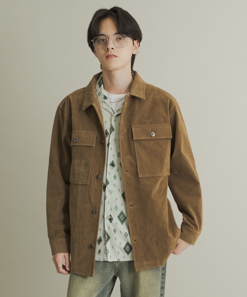 SENSE OF PLACE by URBAN RESEARCH（センスオブプレイスバイアーバンリサーチ）の「F/Sジャケット（その他アウター・メンズ・ベージュ/ダークブラウン・MEDIUM/LARGE）」の12枚目の写真