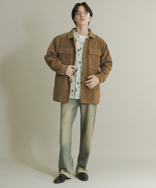 SENSE OF PLACE by URBAN RESEARCH（センスオブプレイスバイアーバンリサーチ）の「F/Sジャケット（その他アウター・メンズ・ベージュ/ダークブラウン・MEDIUM/LARGE）」の16枚目の写真