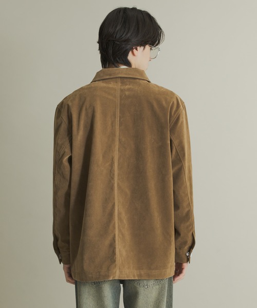 SENSE OF PLACE by URBAN RESEARCH（センスオブプレイスバイアーバンリサーチ）の「F/Sジャケット（その他アウター・メンズ・ベージュ/ダークブラウン・MEDIUM/LARGE）」の20枚目の写真