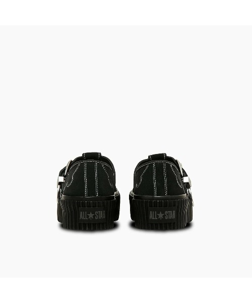 CONVERSE（コンバース）の「CONVERSE ALL STAR LIFTED RIBTAPE T-STRAP WT OX（コンバース オールスター リフテッド リブテープ Tストラップ WT OX）（スニーカー・レディース・ブラック/ホワイト系・23cm/23.5cm/24cm/25cm/24.5cm）」の9枚目の写真