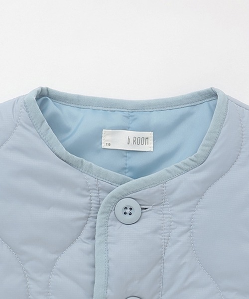 b・ROOM（ビールーム）の「【組み合わせ自由シリーズ】キルティングジャケット（ブルゾン・キッズ・ブラック/カーキ/ブルーグレー/オフホワイト・100cm/110cm/120cm/130cm/140cm/150cm）」の11枚目の写真