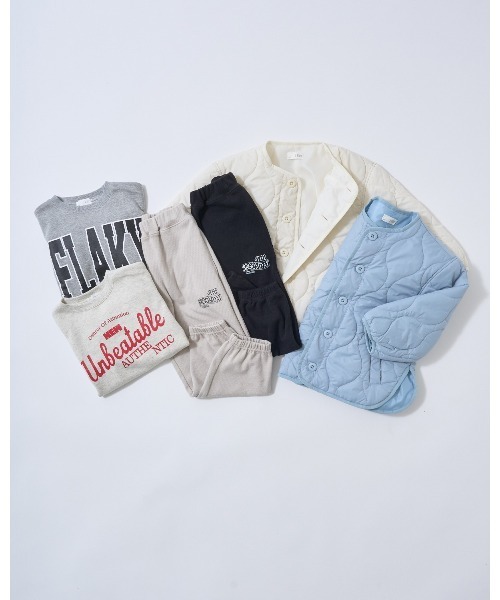 b・ROOM（ビールーム）の「【組み合わせ自由シリーズ】キルティングジャケット（ブルゾン・キッズ・ブラック/カーキ/ブルーグレー/オフホワイト・100cm/110cm/120cm/130cm/140cm/150cm）」の13枚目の写真