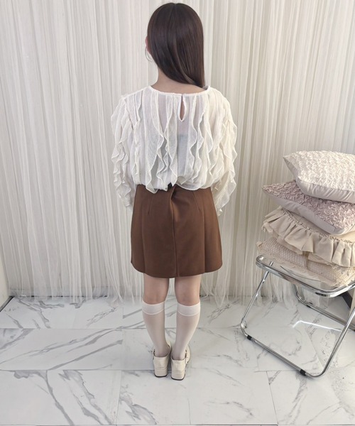 frunco（フランコ）の「【ZOZO限定】フリルニットブラウス（シャツ/ブラウス・レディース・ベージュ/ブラック/ホワイト・FREE）」の20枚目の写真