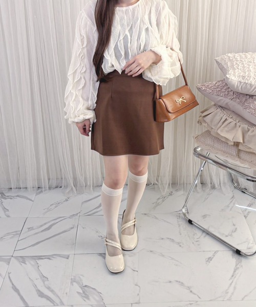 frunco（フランコ）の「【ZOZO限定】フリルニットブラウス（シャツ/ブラウス・レディース・ベージュ/ブラック/ホワイト・FREE）」の17枚目の写真