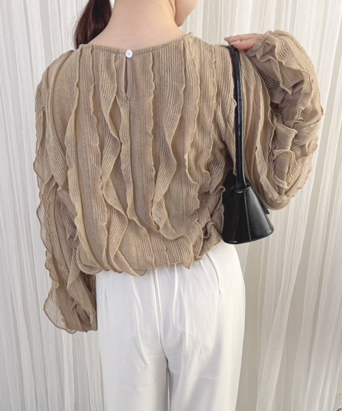 frunco（フランコ）の「【ZOZO限定】フリルニットブラウス（シャツ/ブラウス・レディース・ベージュ/ブラック/ホワイト・FREE）」の22枚目の写真
