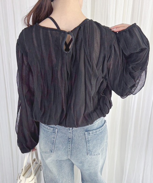 frunco（フランコ）の「【ZOZO限定】フリルニットブラウス（シャツ/ブラウス・レディース・ベージュ/ブラック/ホワイト・FREE）」の7枚目の写真