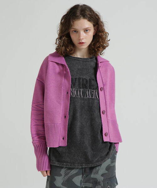 直営店限定》GARMENTDYED CARDIGAN（カーディガン/ボレロ）｜AVIREX