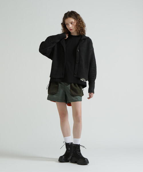 AVIREX(アヴィレックス)の「《直営店限定》GARMENTDYED CARDIGAN(カーディガン/ボレロ・レディース・パープル/アイボリー/チャコールグレー・F)」の14枚目の写真