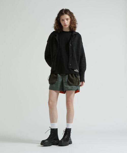 AVIREX(アヴィレックス)の「《直営店限定》GARMENTDYED CARDIGAN(カーディガン/ボレロ・レディース・パープル/アイボリー/チャコールグレー・F)」の15枚目の写真