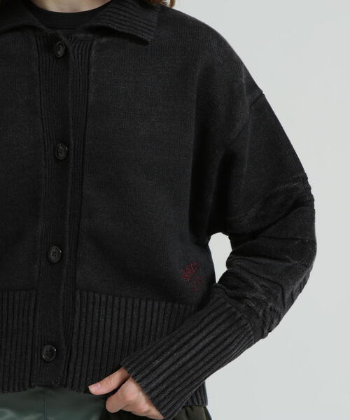 AVIREX(アヴィレックス)の「《直営店限定》GARMENTDYED CARDIGAN(カーディガン/ボレロ・レディース・パープル/アイボリー/チャコールグレー・F)」の19枚目の写真