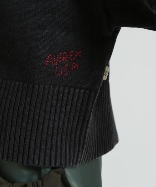 AVIREX(アヴィレックス)の「《直営店限定》GARMENTDYED CARDIGAN(カーディガン/ボレロ・レディース・パープル/アイボリー/チャコールグレー・F)」の20枚目の写真