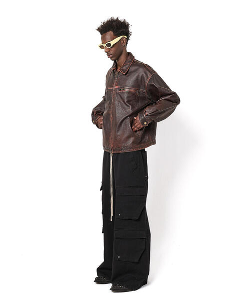 DANKE SCHON（ダンケシェーン）の「DankeSchon/ダンケシェーン/TCBLACK FLARE CARGOPANTS（カーゴパンツ・メンズ・ブラック・L/S/XL/M）」の16枚目の写真