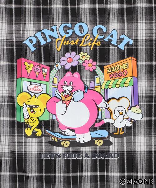 WEGO（ウィゴー）の「∴WEGO/【25年秋冬新作】ZIZONE別注チェックトートバッグ（トートバッグ・レディース・ブラウン系その他2/ブラック系その他2・FREE）」の10枚目の写真