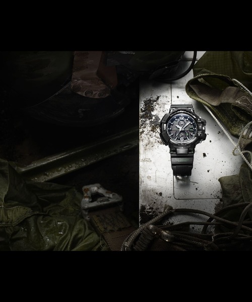 G-SHOCK(ジーショック)の「MASTER OF G GRAVITYMASTER / GW-A1100-1A3JF(アナログ腕時計・メンズ・ブラック×グリーン・FREE)」の6枚目の写真
