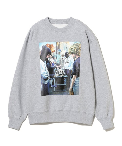 BEAMS T（ビームスティー）の「Shuto Okayasu × BEAMS T / Crew Neck Sweat（スウェット・メンズ・グレー系その他/ブラック・X-LARGE/SMALL/MEDIUM/LARGE）」の3枚目の写真