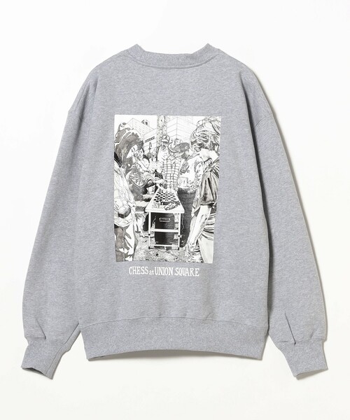 BEAMS T（ビームスティー）の「Shuto Okayasu × BEAMS T / Crew Neck Sweat（スウェット・メンズ・グレー系その他/ブラック・X-LARGE/SMALL/MEDIUM/LARGE）」の6枚目の写真