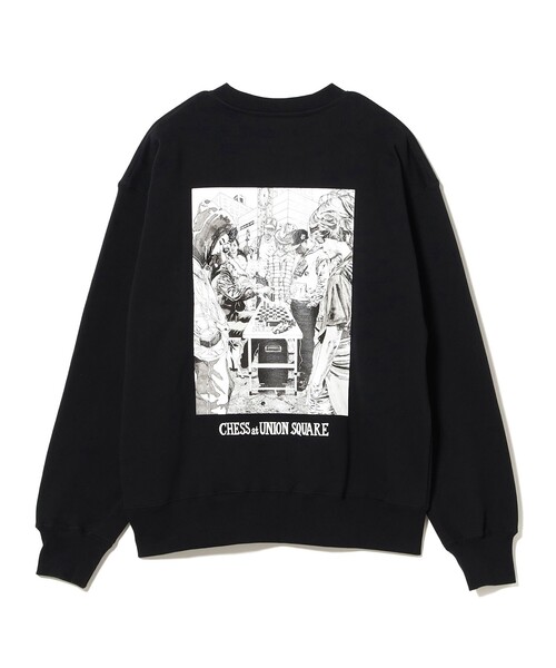 BEAMS T（ビームスティー）の「Shuto Okayasu × BEAMS T / Crew Neck Sweat（スウェット・メンズ・グレー系その他/ブラック・X-LARGE/SMALL/MEDIUM/LARGE）」の9枚目の写真