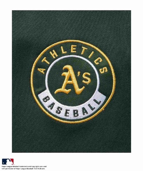 MLB（メジャーリーグベースボール）の「【MLB /メジャーリーグベースボール 】静電フロッキーロゴスウエット（スウェット・メンズ・ネイビー/アッシュグレー/ブラック/グリーン・XL/L/M）」の6枚目の写真