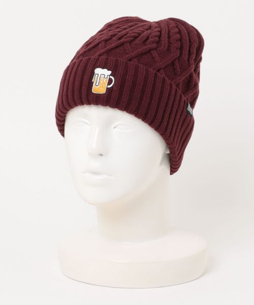 go slow caravan（ゴースローキャラバン）の「ケーブル刺繍ニットキャップ（ニットキャップ/ビーニー・レディース・マルーン/バイオレット/オリーブ/ブラック・FREE）」の15枚目の写真