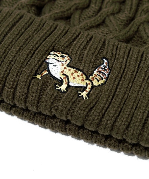 go slow caravan（ゴースローキャラバン）の「ケーブル刺繍ニットキャップ（ニットキャップ/ビーニー・レディース・マルーン/バイオレット/オリーブ/ブラック・FREE）」の22枚目の写真