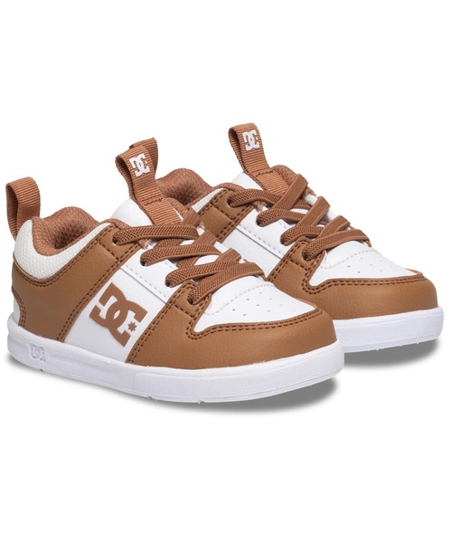 DC SHOES(ディーシーシューズ)の「Ts LYNX ZERO ELASTIC /DCキッズロゴローカットスニーカー(スニーカー・キッズ・ホワイト×ネイビー/ウィート/ホワイト×レッド・13cm/14cm/15cm/16cm)」の3枚目の写真