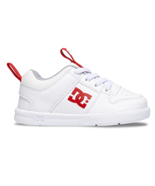 DC SHOES(ディーシーシューズ)の「Ts LYNX ZERO ELASTIC /DCキッズロゴローカットスニーカー(スニーカー・キッズ・ホワイト×ネイビー/ウィート/ホワイト×レッド・13cm/14cm/15cm/16cm)」の4枚目の写真