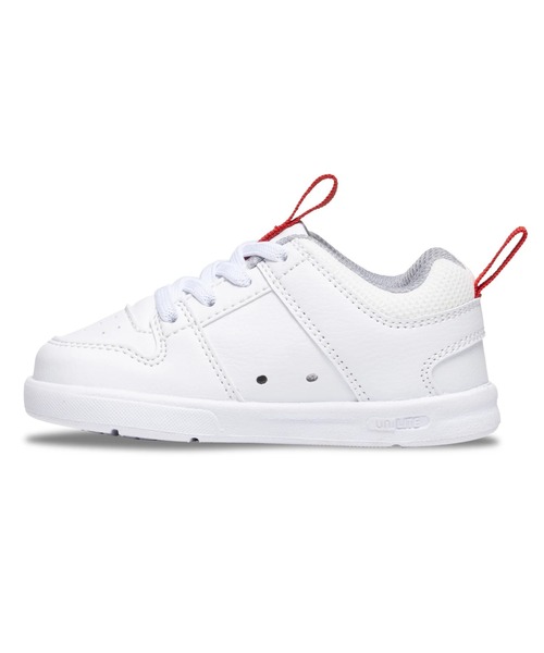 DC SHOES(ディーシーシューズ)の「Ts LYNX ZERO ELASTIC /DCキッズロゴローカットスニーカー(スニーカー・キッズ・ホワイト×ネイビー/ウィート/ホワイト×レッド・13cm/14cm/15cm/16cm)」の5枚目の写真