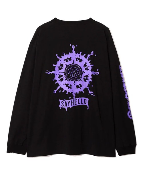 MANASTASH(マナスタッシュ)の「MANASTASHxSAYHELLO LS TEE(Tシャツ/カットソー・メンズ・ホワイト/ブラック・M/XL/L)」の1枚目の写真