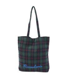 SE サガラ刺繍ロゴチェックトート
