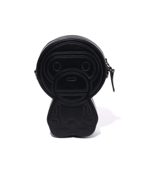 A BATHING APE（アベイシングエイプ）の「BABY MILO SHOULDER BAG（ショルダーバッグ・メンズ・ブラック・FREE）」の2枚目の写真