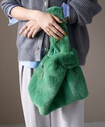 le.coeur blanc | 《WEB限定アイテム》フェイクファーマルシェバッグ(トートバッグ)