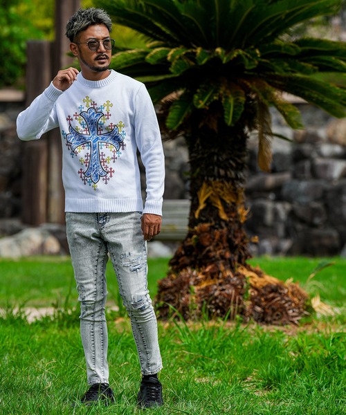 RTEGマルチプルクロスニット（ニット/セーター）｜adamsJUGGLER