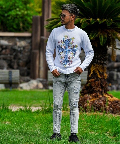 RTEGマルチプルクロスニット（ニット/セーター）｜adamsJUGGLER