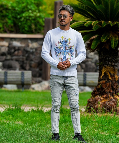 RTEGマルチプルクロスニット（ニット/セーター）｜adamsJUGGLER