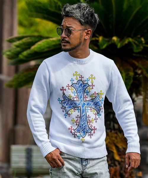 RTEGマルチプルクロスニット（ニット/セーター）｜adamsJUGGLER