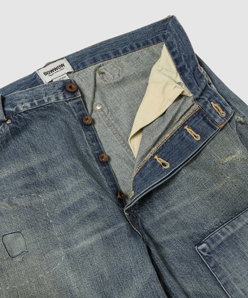 BOW WOW(バウワウ)の「MINER'S REPAIRED DENIM WORK PANTS(デニムパンツ・メンズ・インディゴブルー・L/XL)」の11枚目の写真