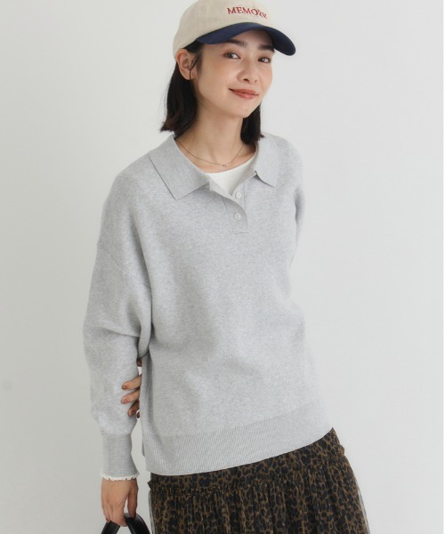 ぽぽろ セール】クロップドポロニット（ニット/セーター）｜LOVETOXIC