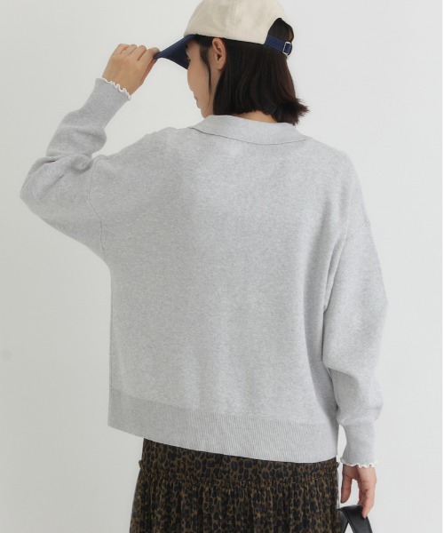 ぽぽろ セール】クロップドポロニット（ニット/セーター）｜LOVETOXIC