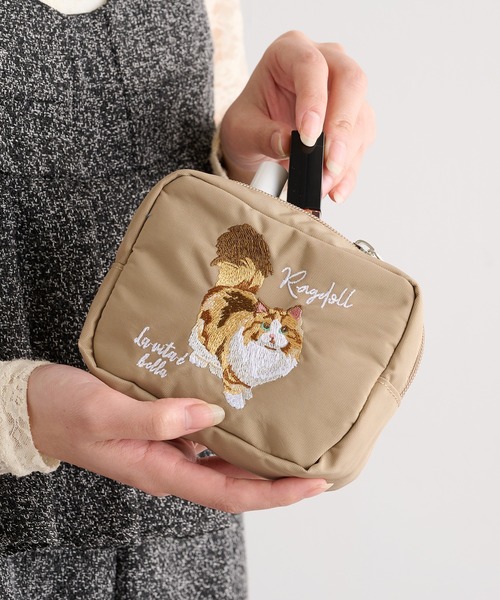 セール】【SETUP7】アニマル刺繍ポーチ SNBD（ポーチ）｜SETUP7