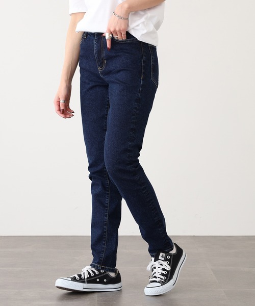 GUESS JEANS(ゲスジーンズ)の「GUESS JEANS GJ G05 HIGH RISE SKINNY ゲスジーンズ ストレッチスキニー ナチュラルフィットデニムパンツ ジーンズ(デニムパンツ・レディース・ダークインディゴブルー・27inch/25inch/24inch/28inch/26inch)」の3枚目の写真