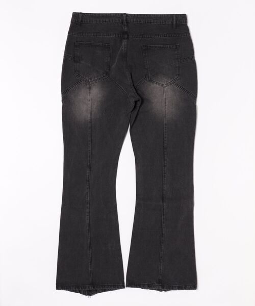 sunny branch（サニーブランチ）の「★ZIP-FLARE WIDE DENIM★（デニムパンツ・メンズ・ブラック・LARGE）」の2枚目の写真