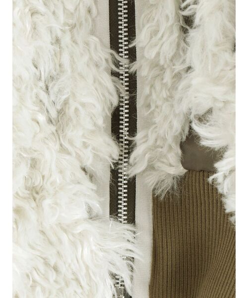 UN3D.（アンスリード）の「BIG BOA FLAP DOCKING BZ / ビッグボアフラップドッキングブルゾン（ブルゾン・レディース・ブラック/カーキ・36/38）」の3枚目の写真