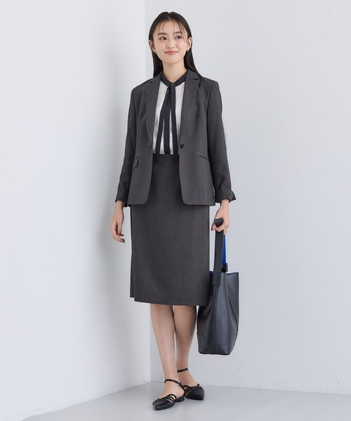 セール】【洗える／通勤／スーツ】メランジストレッチ テーラー