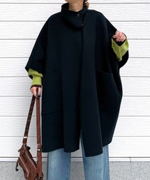 Q(キュー)のWOOLポンチョ風コート(ポンチョ)