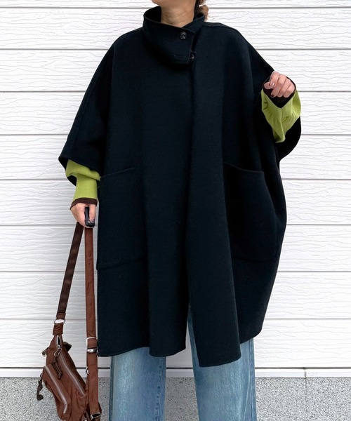 【美品】ロエベ ポンチョ風 コート LOEWE(ロエベ) ポンチョ・ケープ(レディース) - 海外通販のBUYMA