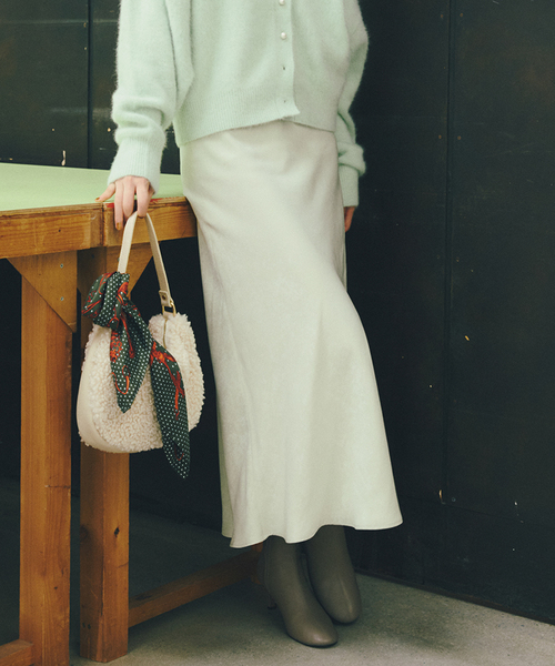 セール】【洗える】フィブリルサテンマーメイドスカート（スカート