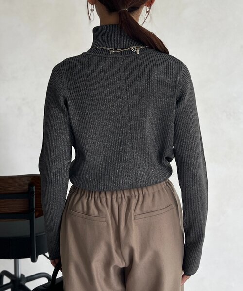 Chez toi（シェトワ）の「ラメタートルネック（ニット/セーター）」 - WEAR